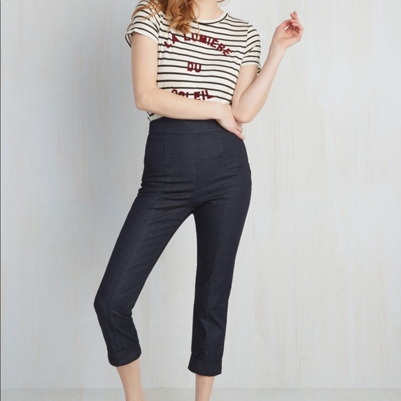 BNWOT  4X ModCloth Cropped Jeans ADORABLE! - Picture 1 of 8